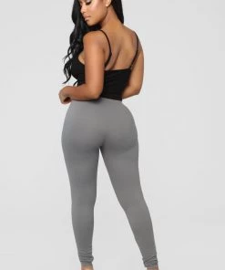 Fashion Nova My Number One Leggings - Grey Teddies & Babydolls