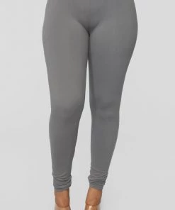 Fashion Nova My Number One Leggings - Grey Teddies & Babydolls