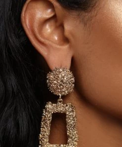 Fashion Nova Teddies & Babydolls It's A Thing Earrings - Gold