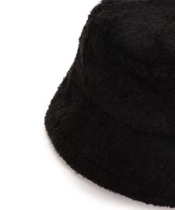 Fashion Nova Warm And Fuzzy Bucket Hat - Black