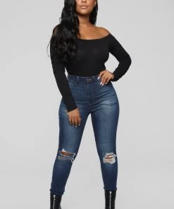 Fashion Nova Day To Day Off Shoulder Bodysuit - Black Best Sellers