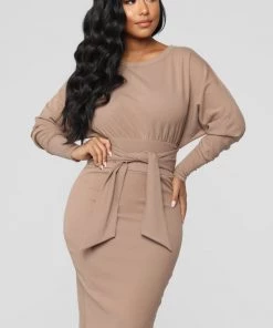 Fashion Nob Never Too Soft Dress - Taupe 10 Fashion Nob Never Too Soft Dress - Taupe