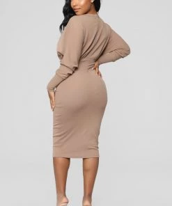 Fashion Nob Never Too Soft Dress - Taupe 12 Fashion Nob Never Too Soft Dress - Taupe