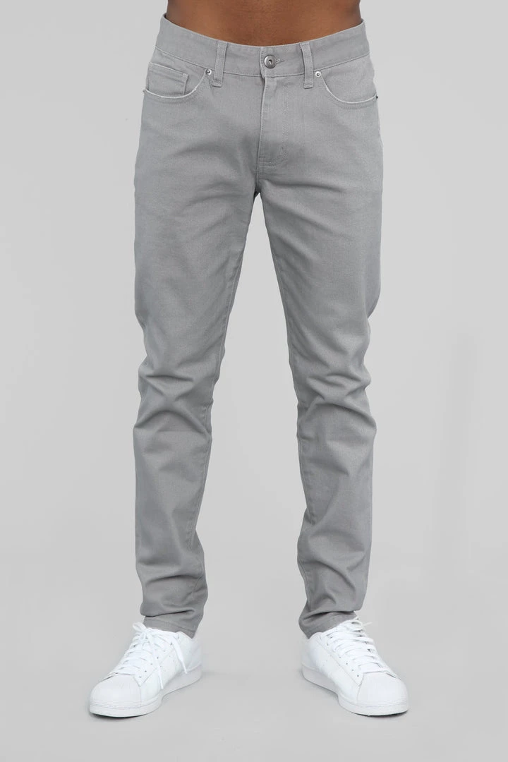 Mysite Mac Chino Pants - Charcoal 1 Mysite Mac Chino Pants - Charcoal