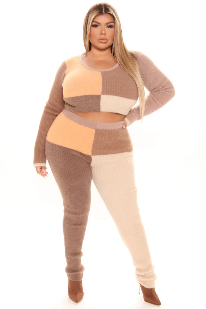 Fashion Nova Leia Fuzzy Legging Set - Mocha/combo 5 Fashion Nova Leia Fuzzy Legging Set - Mocha/combo