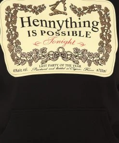 Fashion Nova Hennything Is Possible Oversized Hoodie - Black Best Sellers