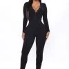 Fashion Nova Best Sellers Come And Chill Jumpsuit - Black