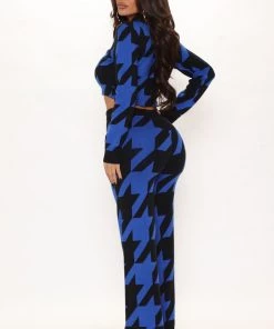 Fashion Nova Best Sellers Living Large Sweater Pant Set - Blue/combo 11 Fashion Nova Best Sellers Living Large Sweater Pant Set - Blue/combo