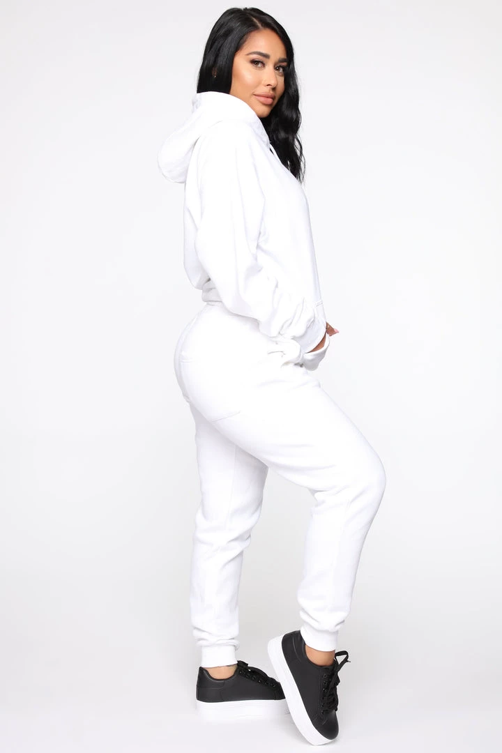 Fashion Nova Stole Your Boyfriend's Oversized Jogger - White