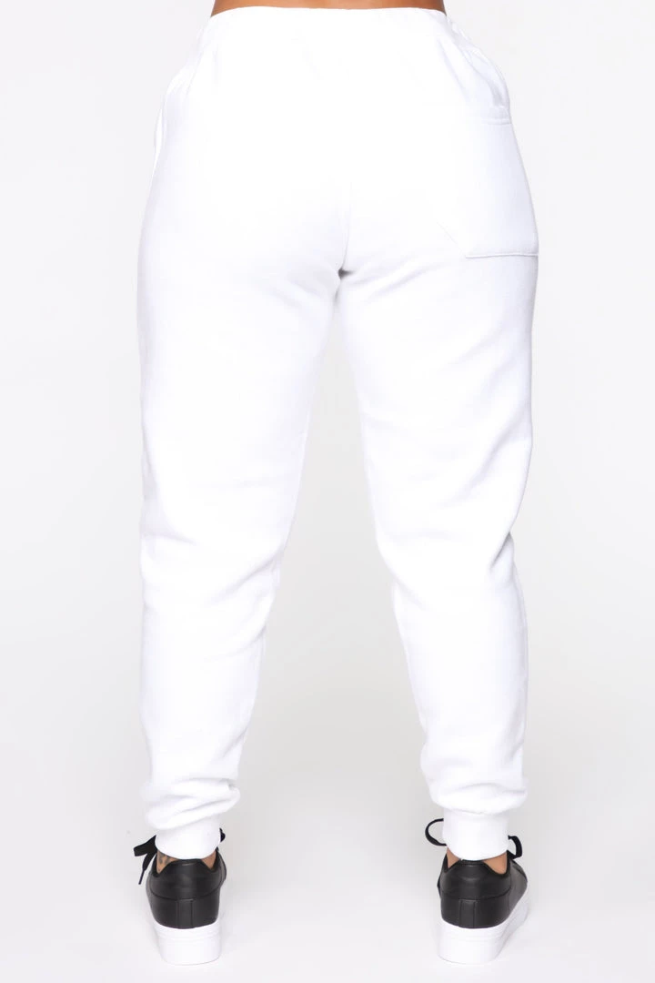 Fashion Nova Stole Your Boyfriend's Oversized Jogger - White