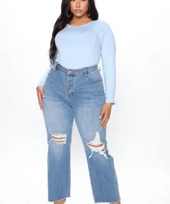 Fashion Nova Teddies & Babydolls Julia Long Sleeve Top - Light Blue 10 Fashion Nova Teddies & Babydolls Julia Long Sleeve Top - Light Blue