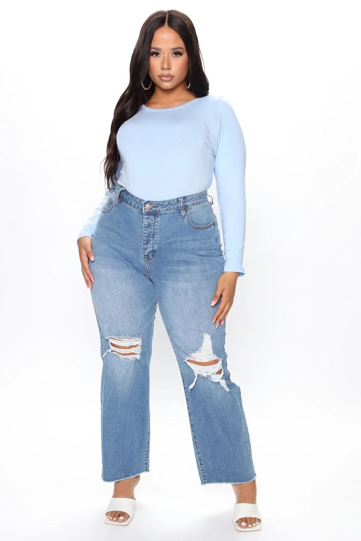 Fashion Nova Teddies & Babydolls Julia Long Sleeve Top - Light Blue 5 Fashion Nova Teddies & Babydolls Julia Long Sleeve Top - Light Blue