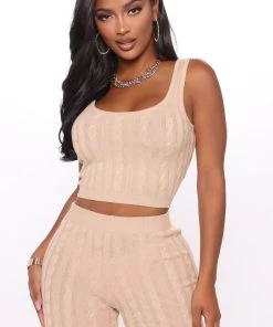 Fashion Nova SETS The Best You Had 3 Piece Sweater Legging Set - Beige