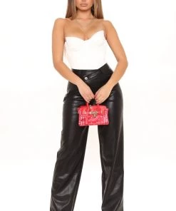 Fashion Nova Wanna Talk To You Pants 33 - Black Best Sellers