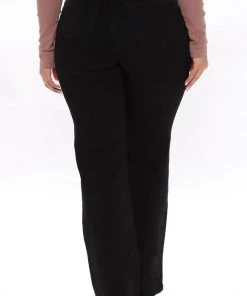 Fashion Nova Coraline High Rise Straight Leg Jeans - Black 10 Fashion Nova Coraline High Rise Straight Leg Jeans - Black