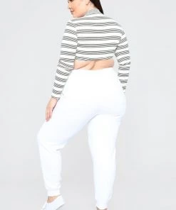 Fashion Nova Stole Your Boyfriend's Oversized Jogger - White