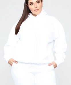 Mysite Stole Your Boyfriend's Oversized Hoodie - White New Today