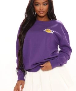 Fashion Nova LA Lakers Forever Sweatshirt - Purple Best Sellers 10 Fashion Nova LA Lakers Forever Sweatshirt - Purple Best Sellers