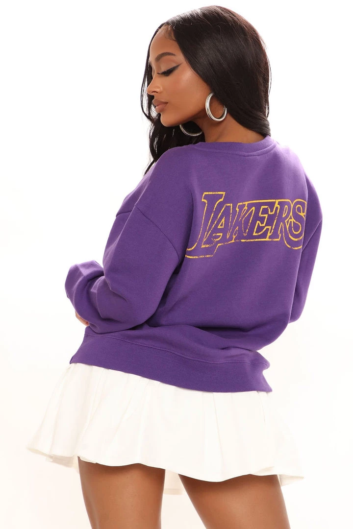 Fashion Nova LA Lakers Forever Sweatshirt - Purple Best Sellers 1 Fashion Nova LA Lakers Forever Sweatshirt - Purple Best Sellers