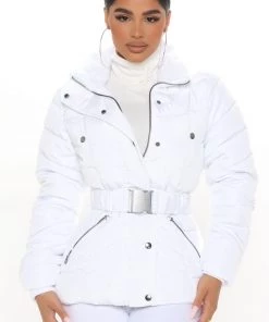 Fashion Nob Second To None Puffer Jacket - White