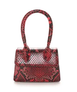FashionNob Bring The Heat Micro Mini Handbag - Red/Black