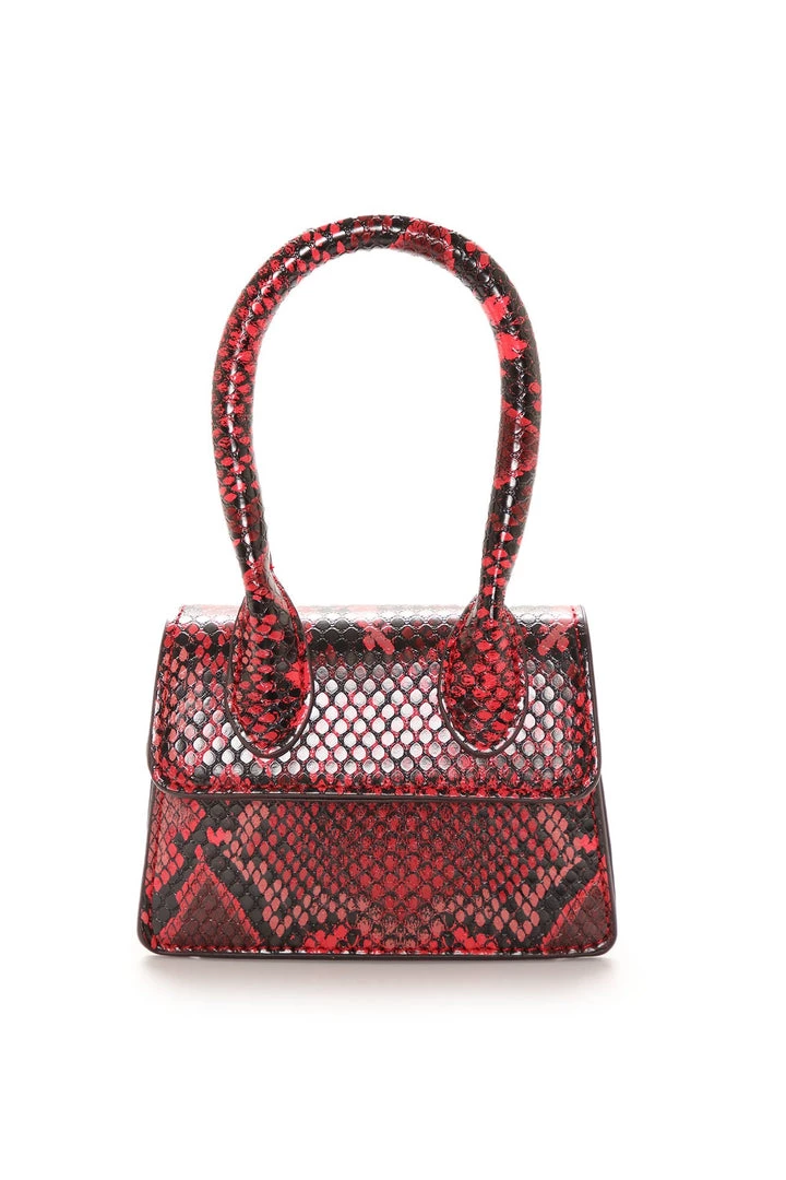 FashionNob Bring The Heat Micro Mini Handbag - Red/Black 2 FashionNob Bring The Heat Micro Mini Handbag - Red/Black