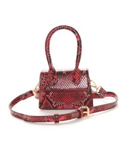 FashionNob Bring The Heat Micro Mini Handbag - Red/Black