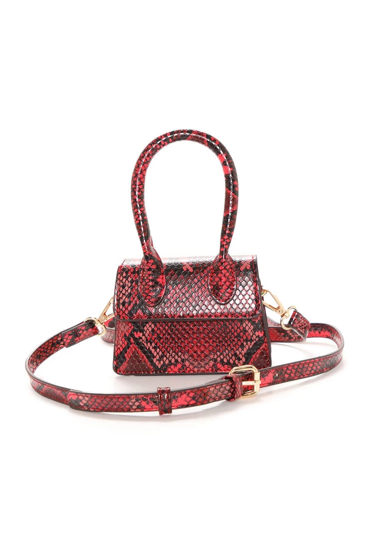 FashionNob Bring The Heat Micro Mini Handbag - Red/Black 1 FashionNob Bring The Heat Micro Mini Handbag - Red/Black
