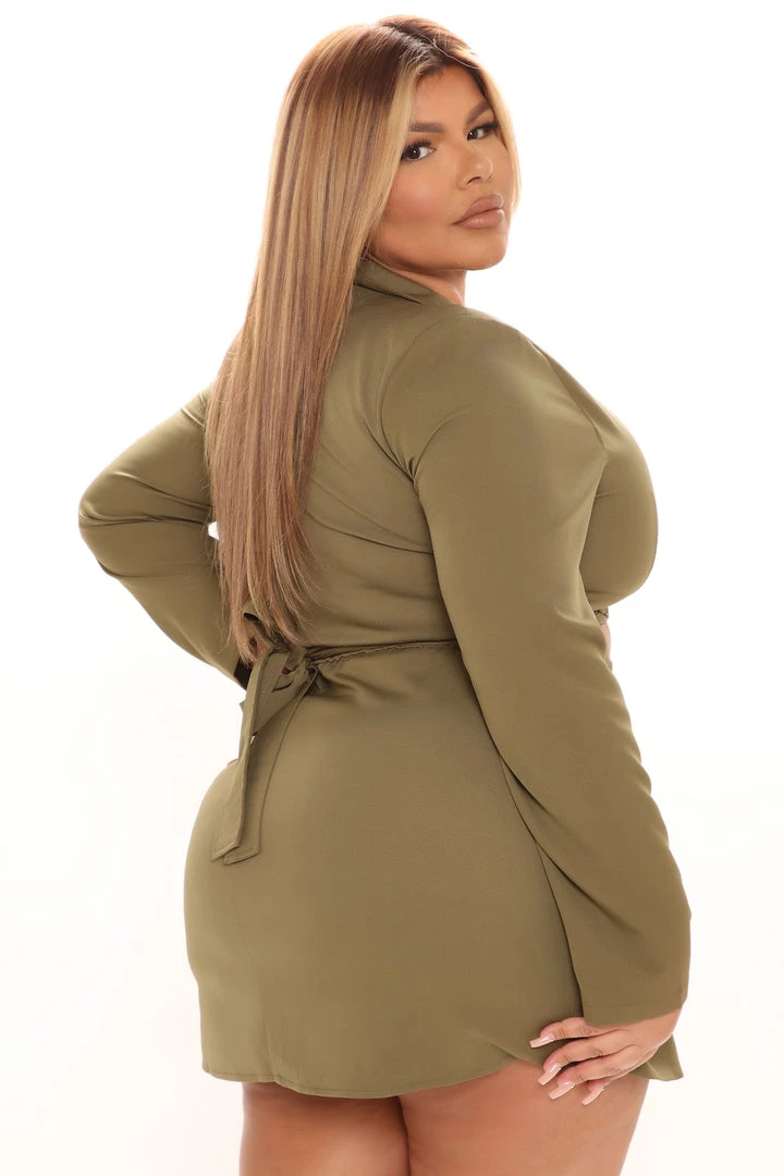 Fashion Nova Regina Mini Dress - Olive 8 Fashion Nova Regina Mini Dress - Olive