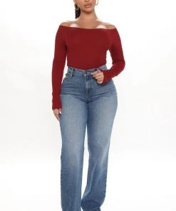 Fashion Nova Forever My Favorite Top - Wine