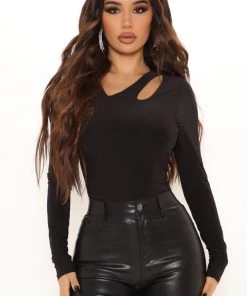 Fashion Nova Teddies & Babydolls Layered To Slay Top - Black