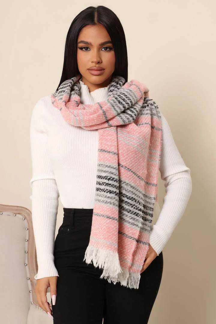 Fashion Nova Ready For It Stripe Scarf - Pink New Today 1 Fashion Nova Ready For It Stripe Scarf - Pink New Today