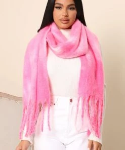 Fashion Nova Teddies & Babydolls Too Cute For Him Scarf - Pink/combo