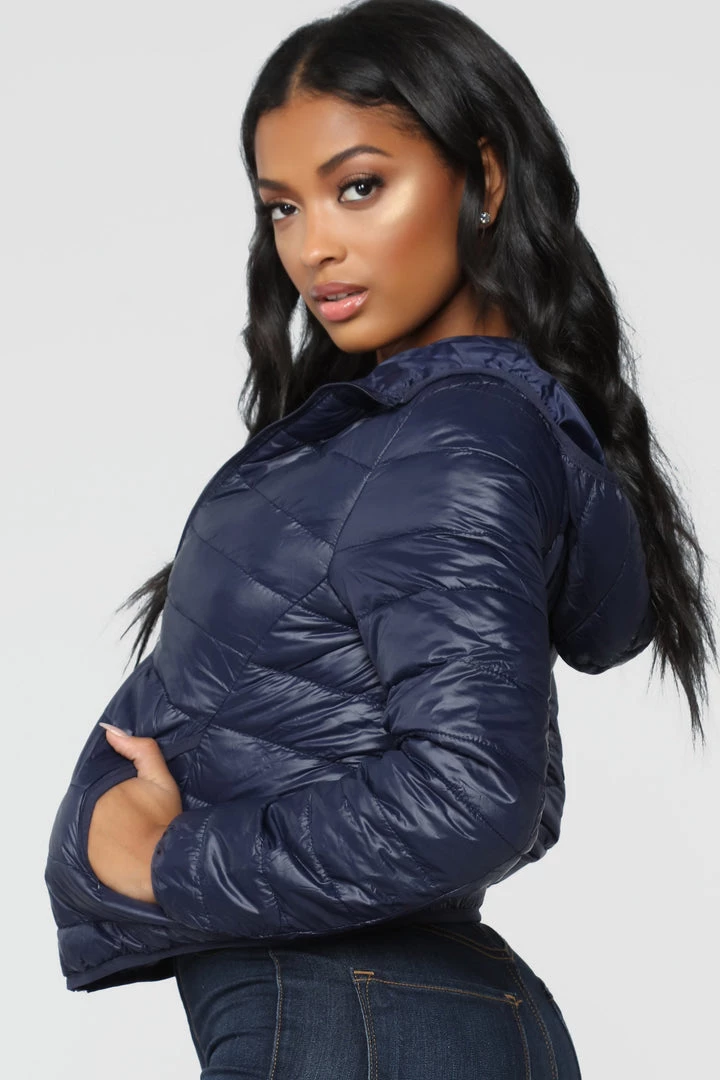 Fashion Nob Alaska Padded Jacket - Navy 3 Fashion Nob Alaska Padded Jacket - Navy