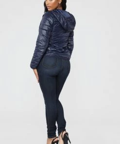 Fashion Nob Alaska Padded Jacket - Navy 7 Fashion Nob Alaska Padded Jacket - Navy