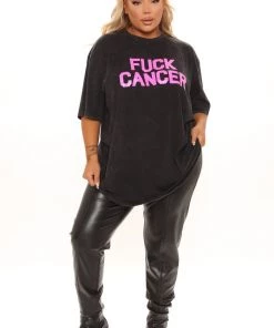 Fashion Nova Teddies & Babydolls Fuck Cancer Washed Top - Black Wash 11 Fashion Nova Teddies & Babydolls Fuck Cancer Washed Top - Black Wash