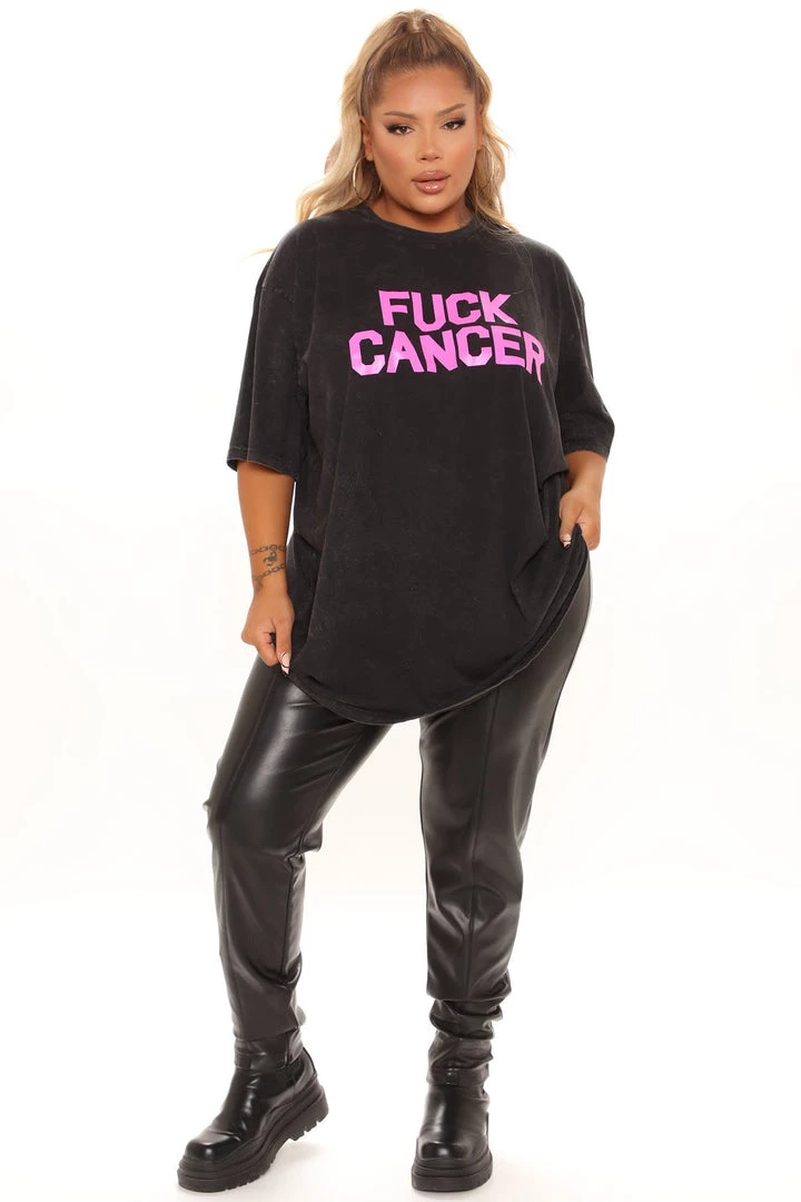 Fashion Nova Teddies & Babydolls Fuck Cancer Washed Top - Black Wash 5 Fashion Nova Teddies & Babydolls Fuck Cancer Washed Top - Black Wash