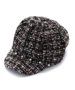 Fashion Nova Meet Me In London Cabbie Hat - Black/combo