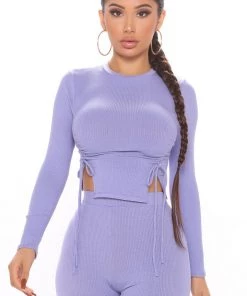 Fashion Nova Clear Your Schedule Long Sleeve Ruched Pant Set - Purple SETS 7 Fashion Nova Clear Your Schedule Long Sleeve Ruched Pant Set - Purple SETS