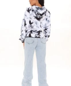 Fashion Nova Lost In The Lifestyle Tie Dye Hoodie - White/Black Teddies & Babydolls 7 Fashion Nova Lost In The Lifestyle Tie Dye Hoodie - White/Black Teddies & Babydolls