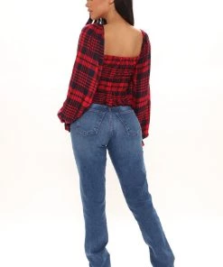 Fashion Nova Sydney Smocked Top - Red/combo Teddies & Babydolls 11 Fashion Nova Sydney Smocked Top - Red/combo Teddies & Babydolls