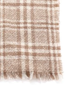 FashionNob Autumn Stroll Plaid Scarf - Beige Teddies & Babydolls