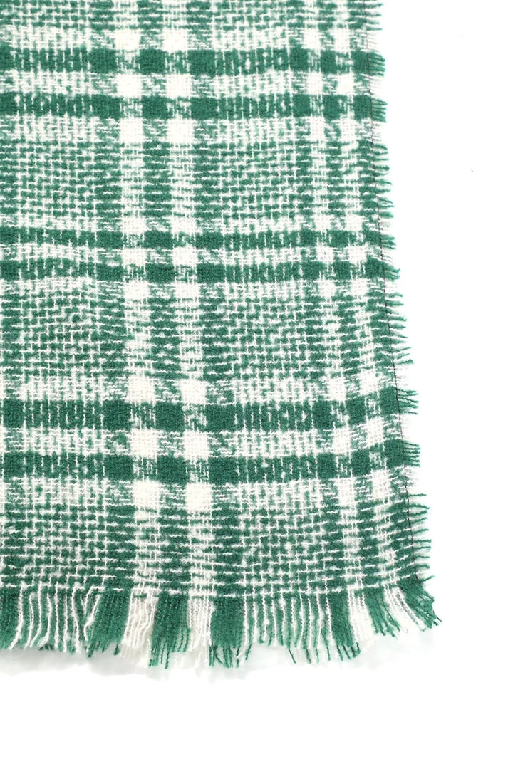 FashionNob Teddies & Babydolls Autumn Stroll Plaid Scarf - Green 2 FashionNob Teddies & Babydolls Autumn Stroll Plaid Scarf - Green