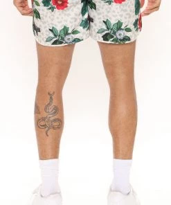 Mysite New Today Dream State Swim Trunks - Cream/combo 11 Mysite New Today Dream State Swim Trunks - Cream/combo
