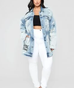 Mysite All That Talk Denim Jacket - Acid Wash New Today 20 Mysite All That Talk Denim Jacket - Acid Wash New Today