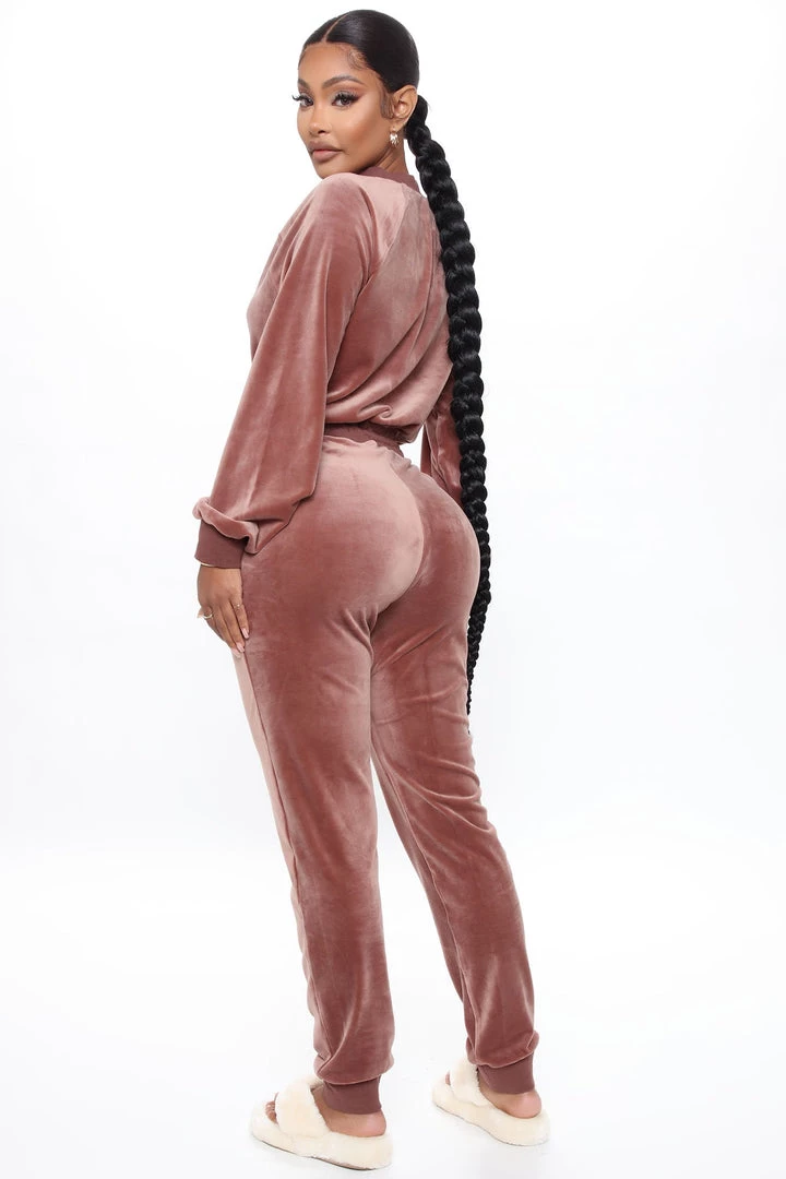 Fashion Nova Destination Super Soft Velour Jumpsuit - Brown Teddies & Babydolls 3 Fashion Nova Destination Super Soft Velour Jumpsuit - Brown Teddies & Babydolls