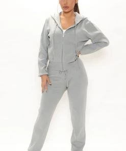 Fashion Nova Heard It All Sweater Pant Set - Stone