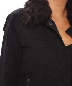 Fashion Nob Teddies & Babydolls She's That Girl Denim Jacket - Black