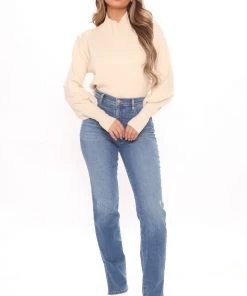 Fashion Nova Influencer Looks I'm Easy To Love Sweater - Cream