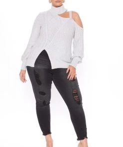 Fashion Nova Teddies & Babydolls Keeping Me Away From The Cold Sweater - Grey 15 Fashion Nova Teddies & Babydolls Keeping Me Away From The Cold Sweater - Grey